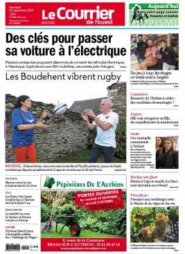 Lisez Le Courrier de L'Ouest - Angers du 29 septembre 2023 sur ePresse.fr
