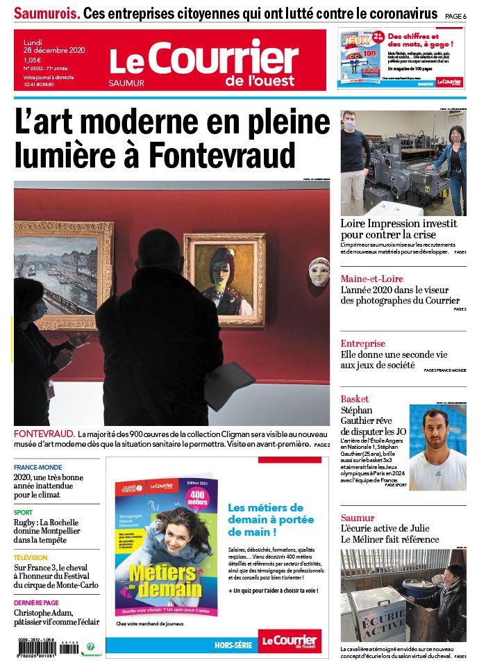 Le Courrier de L'Ouest N°20201228 du 28 décembre 2020 à télécharger sur ...