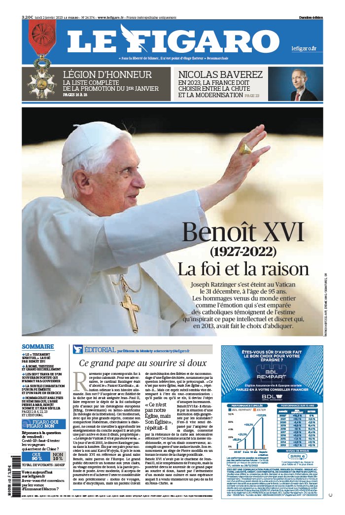 Le Figaro N°19 626 Du 07/09/2007 – Édition Collector : Mort De Pavarotti Et Début Du Mondial De Rugby