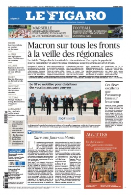 Le Figaro 12 juin 2021 Abonnement Le Figaro avec ePresse.fr