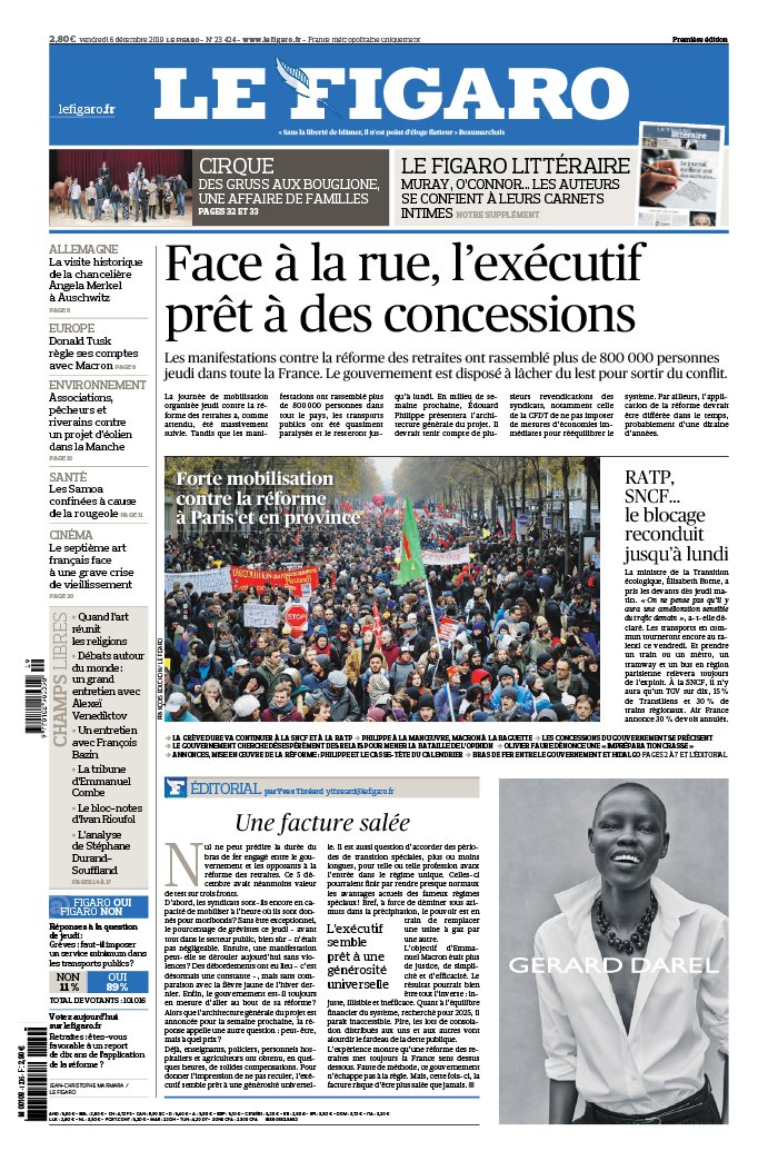 Le Figaro 06 décembre 2019 Abonnement Le Figaro avec ePresse.fr