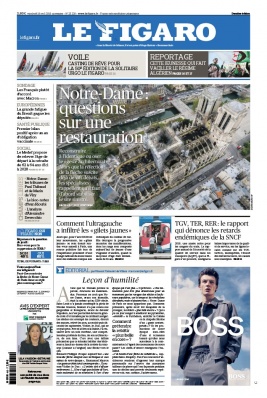Le Figaro 19 avril 2019 Le Figaro N°23228 du 19 avril 2019 à télécharger sur iPad