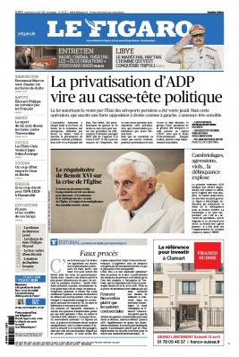 Le Figaro 12 avril 2019 Le Figaro N°23222 du 12 avril 2019 à télécharger sur iPad