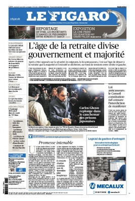 Le Figaro 05 avril 2019 Le Figaro N°23216 du 05 avril 2019 à télécharger sur iPad