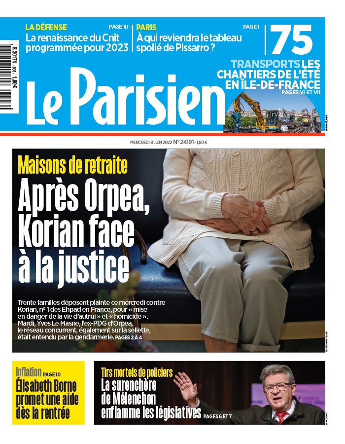 Le Parisien N°20220608 du 08 juin 2022 à télécharger sur iPad