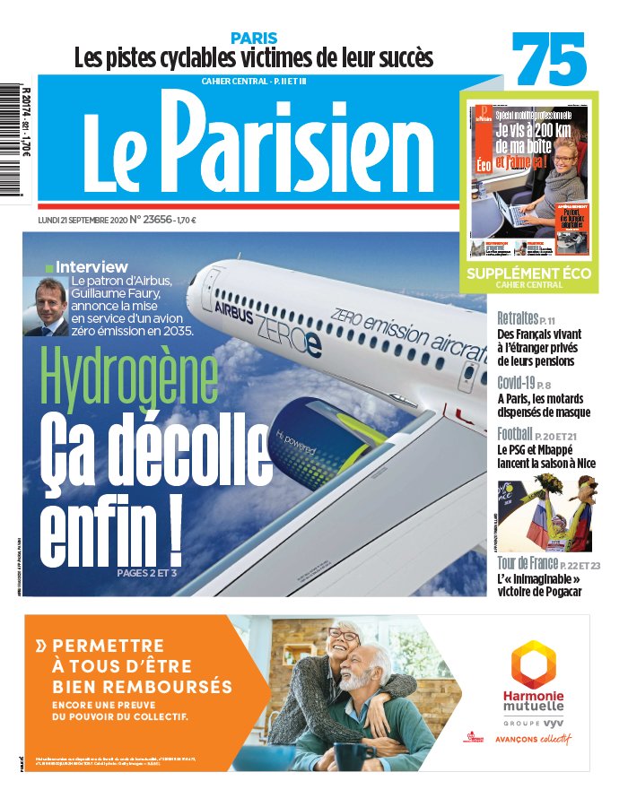 Le Parisien 21 septembre 2020 Le Parisien N°20200921 du 21 septembre 2020 à télécharger sur iPad