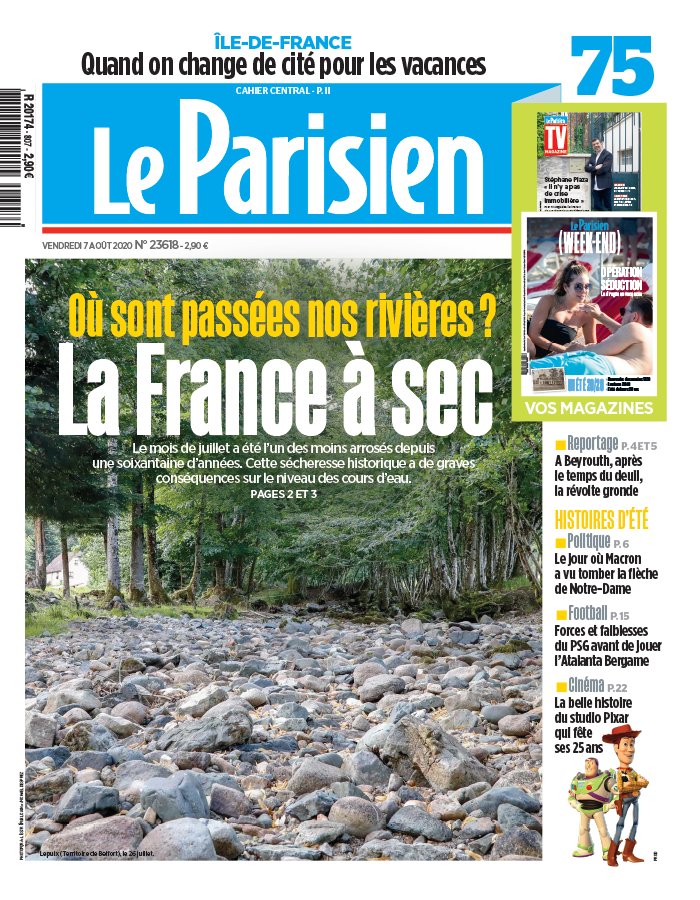 Le Parisien 07 août 2020 Le Parisien N°20200807 du 07 août 2020 à télécharger sur iPad