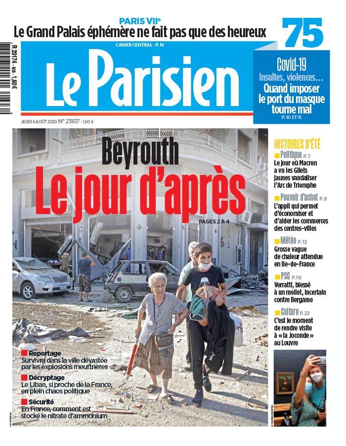 Le Parisien 06 août 2020 Le Parisien N°20200806 du 06 août 2020 à télécharger sur iPad