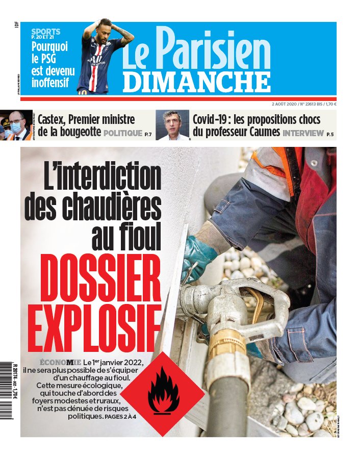 Le Parisien 02 août 2020 Le Parisien N°20200802 du 02 août 2020 à télécharger sur iPad