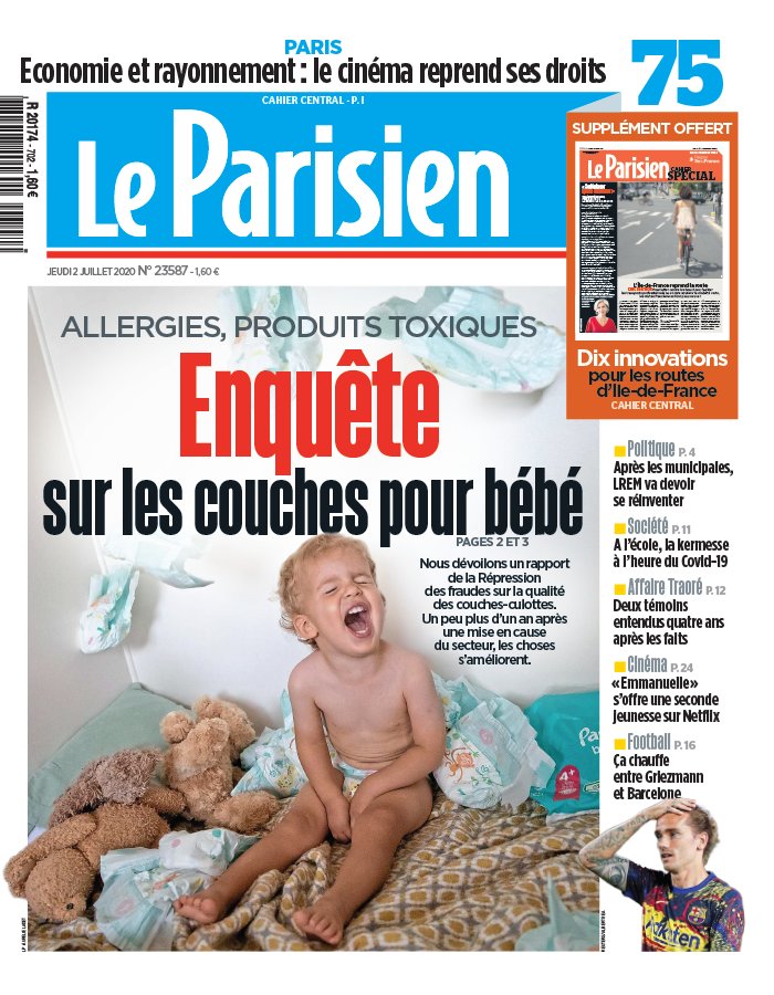Le Parisien 02 juillet 2020 Abonnement Le Parisien Pas Cher avec le BOUQUET INFO ePresse.fr