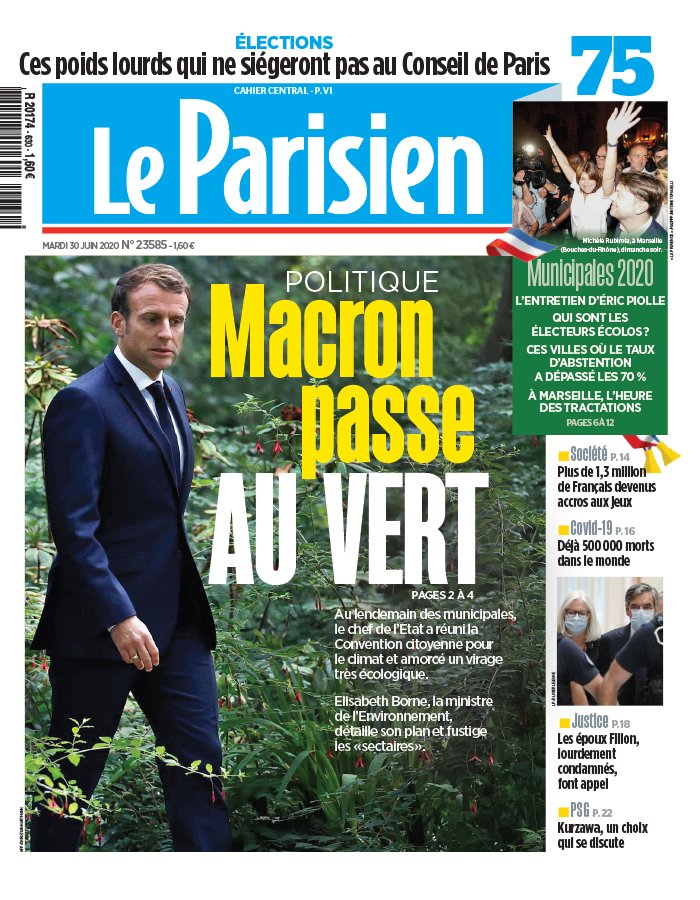 Le Parisien 30 juin 2020 Le Parisien N°20200630 du 30 juin 2020 à télécharger sur iPad