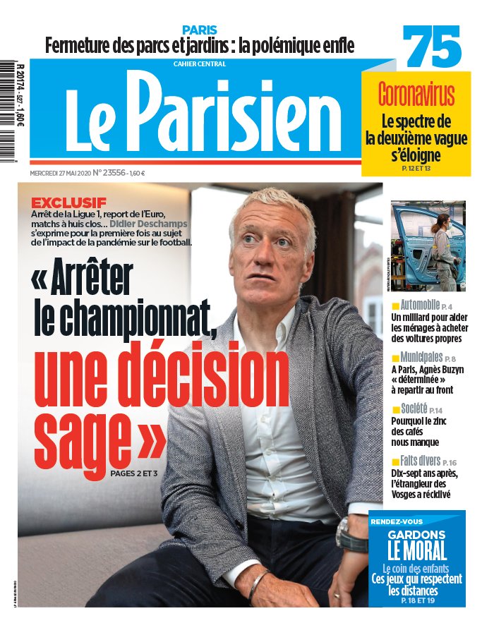 Le Parisien 27 mai 2020 Le Parisien N°20200527 du 27 mai 2020 à télécharger sur iPad