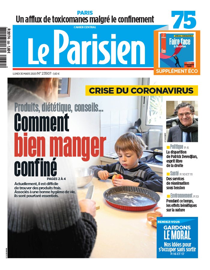 Le Parisien 30 mars 2020 Abonnement Le Parisien Pas Cher avec le BOUQUET INFO ePresse.fr