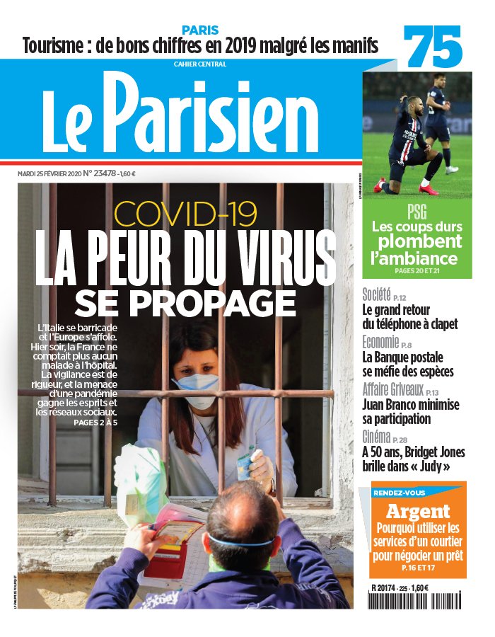Le Parisien 25 février 2020 Abonnement Le Parisien Pas Cher avec le BOUQUET INFO ePresse.fr