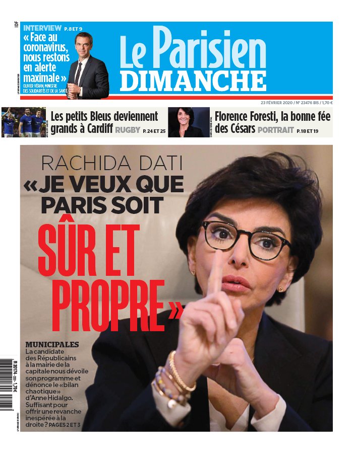 Le Parisien 23 février 2020 Le Parisien N°20200223 du 23 février 2020 à télécharger sur iPad