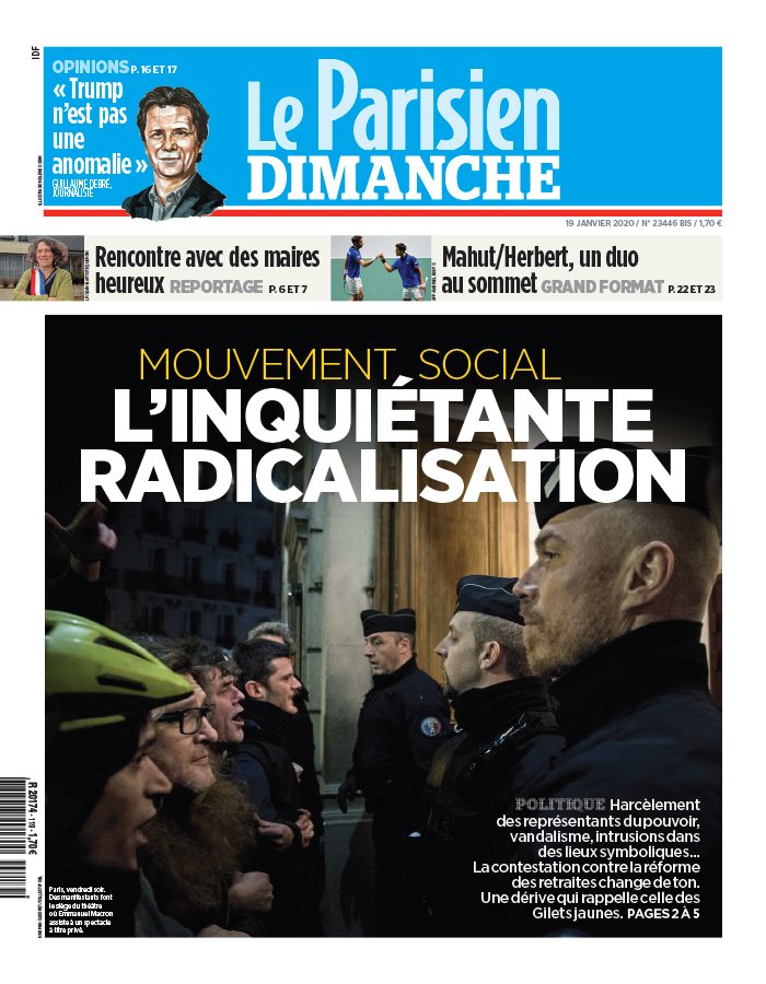 Le Parisien 19 janvier 2020 Abonnement Le Parisien Pas Cher avec le BOUQUET INFO ePresse.fr