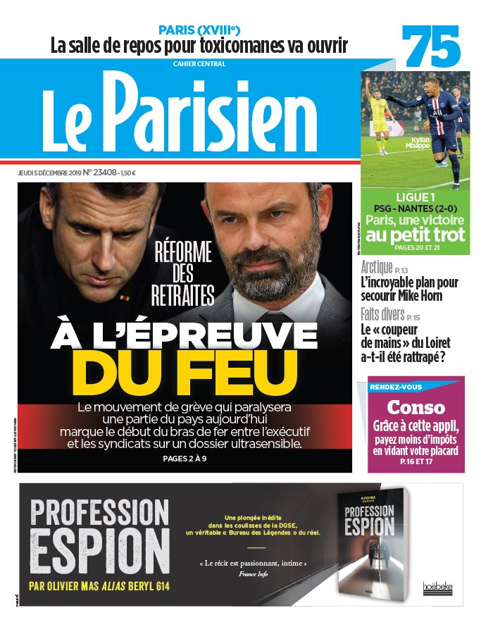 Le Parisien 05 décembre 2019 Abonnement Le Parisien Pas Cher avec le BOUQUET INFO ePresse.fr