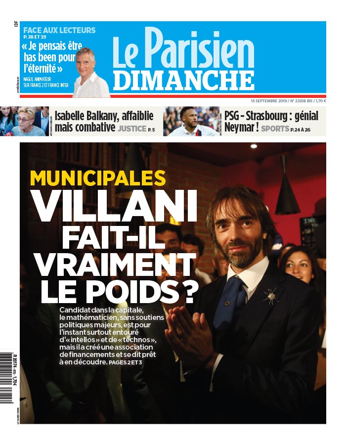 Le Parisien 15 septembre 2019 Abonnement Le Parisien Pas Cher avec le BOUQUET INFO ePresse.fr