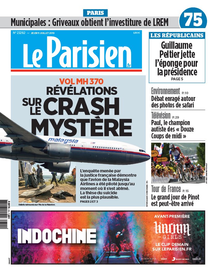 Le Parisien 11 juillet 2019 Le Parisien N°20190711 du 11 juillet 2019 à télécharger sur iPad