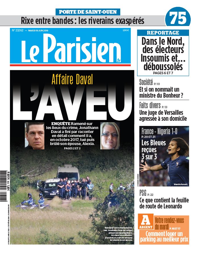 Le Parisien 18 juin 2019 Le Parisien N°20190618 du 18 juin 2019 à télécharger sur iPad
