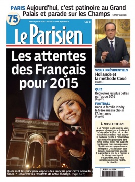 Le Parisien N°21870 du 01 janvier 2015 à télécharger sur iPad