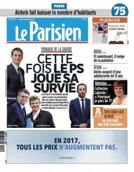 Le Parisien N°20170103 du 03 janvier 2017 à télécharger sur iPad