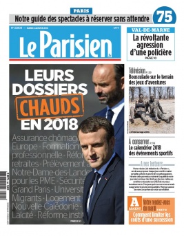 Le Parisien N°20180102 du 02 janvier 2018 à télécharger sur iPad