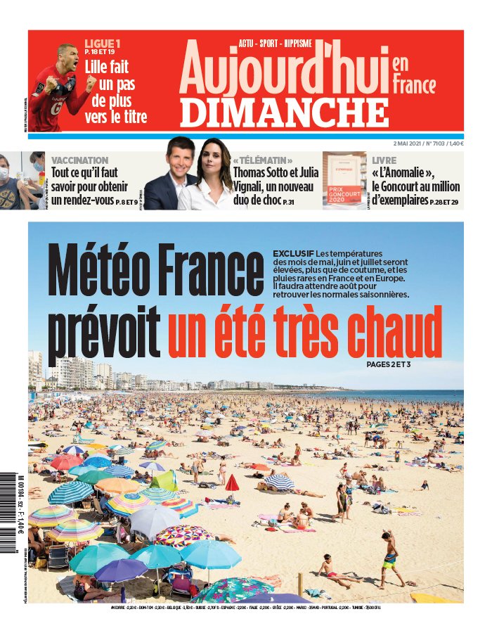 Aujourd'hui en France N°20210502 du 02 mai 2021 à télécharger