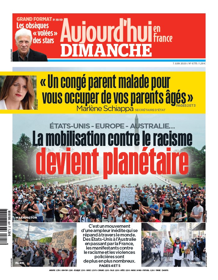 Aujourd'hui en France 07 juin 2020 Abonnement Aujourd’hui en France ePresse.fr