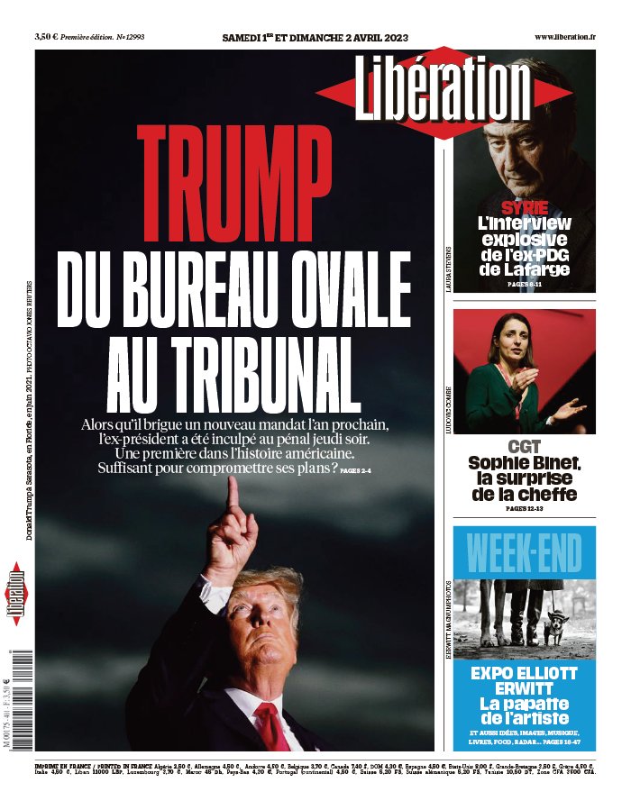 Libération N°12993 Du 01 Avril 2023 à Télécharger Sur IPad