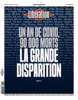 Libération N°12364 du 15 mars 2021 à télécharger sur iPad