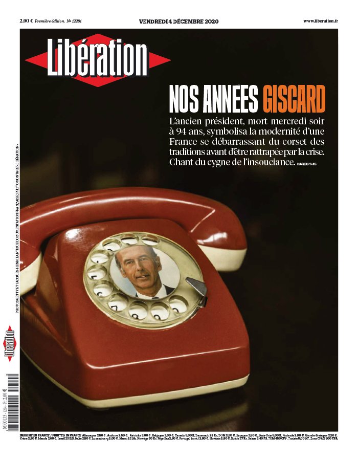Libération 04 décembre 2020 Libération N°12281 du 04 décembre 2020 à télécharger sur iPad