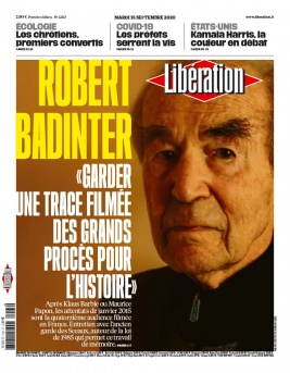 Libération N°12213 du 15 septembre 2020 à télécharger sur iPad