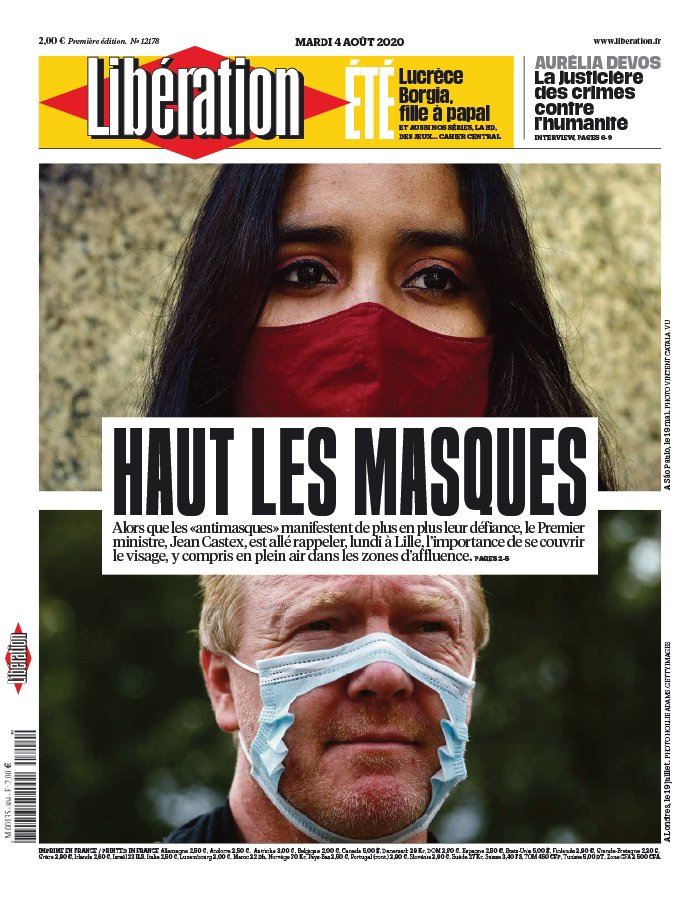 Libération 04 août 2020 Libération N°12178 du 04 août 2020 à télécharger sur iPad