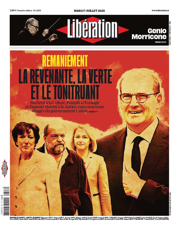 Libération 07 juillet 2020 Libération N°12154 du 07 juillet 2020 à télécharger sur iPad