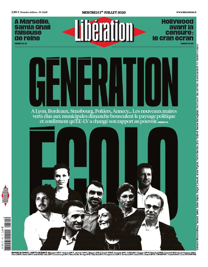 Libération 01 juillet 2020 Libération N°12149 du 01 juillet 2020 à télécharger sur iPad
