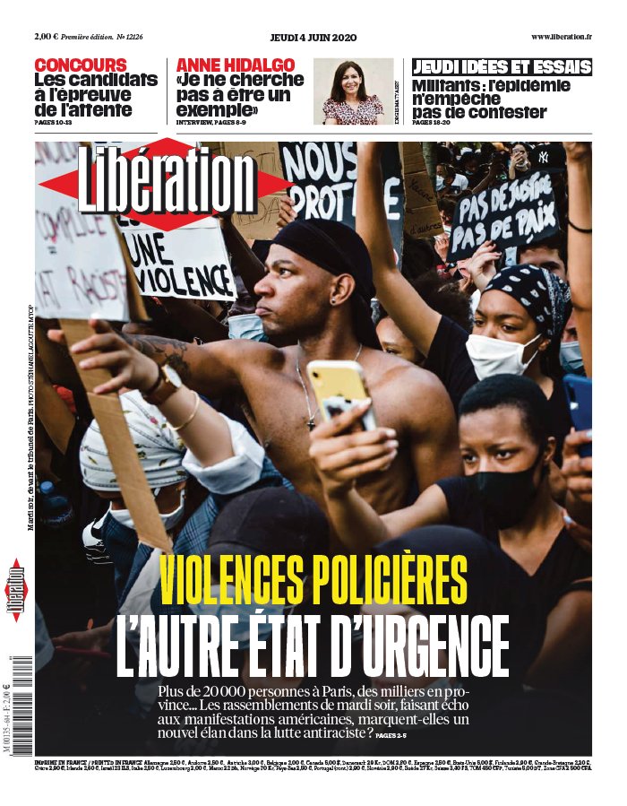 Libération 04 juin 2020 Abonnement à Libération Pas Cher avec le BOUQUET INFO ePresse.fr