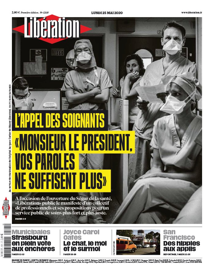 Libération 25 mai 2020 Libération N°12118 du 25 mai 2020 à télécharger sur iPad