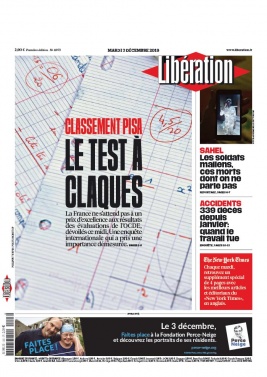 Libération N°11973 du 03 décembre 2019 à télécharger sur iPad