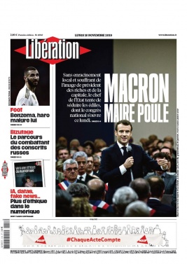 Libération N°11960 du 18 novembre 2019 à télécharger sur iPad