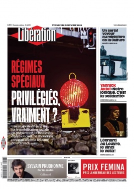Libération N°11953 du 08 novembre 2019 à télécharger sur iPad