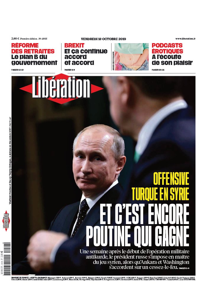 Libération N°11935 Du 18 Octobre 2019 à Télécharger Sur IPad