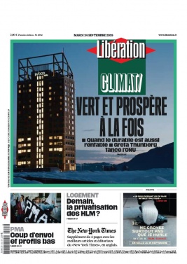 Libération N°11914 du 24 septembre 2019 à télécharger sur iPad