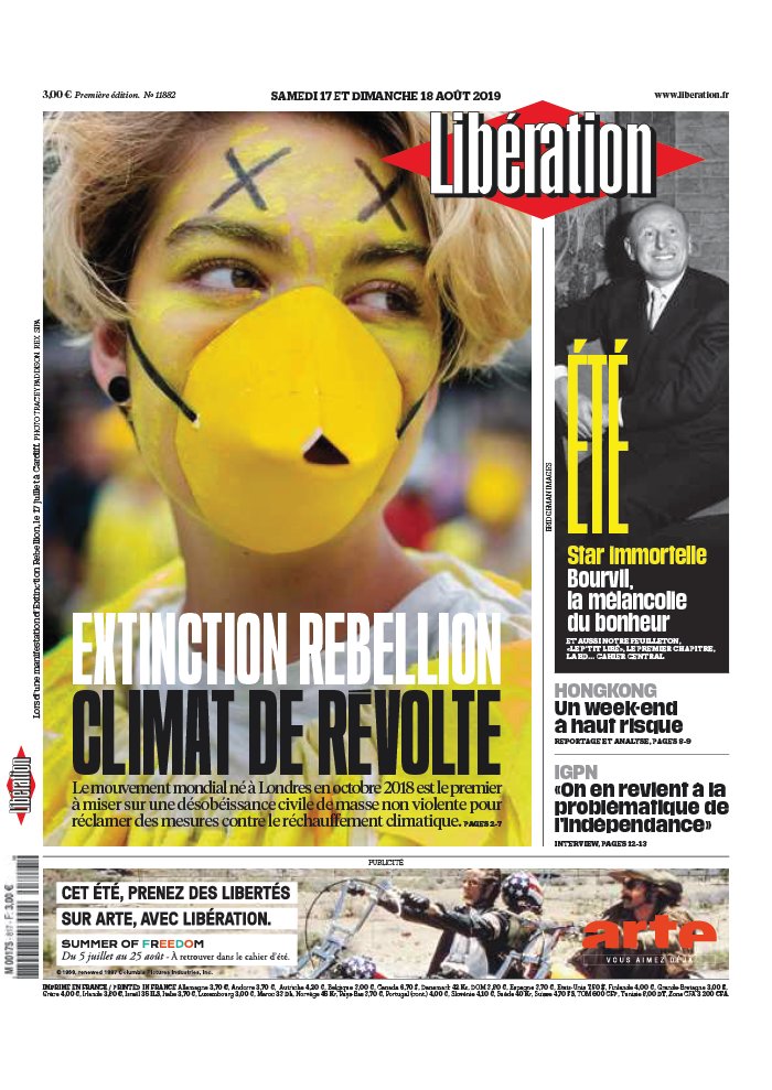 Libération 17 août 2019 Abonnement à Libération Pas Cher avec le BOUQUET INFO ePresse.fr