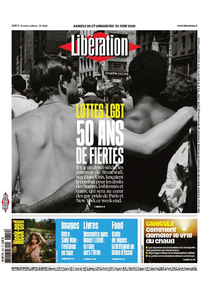 Libération 29 juin 2019 Libération N°11841 du 29 juin 2019 à télécharger sur iPad