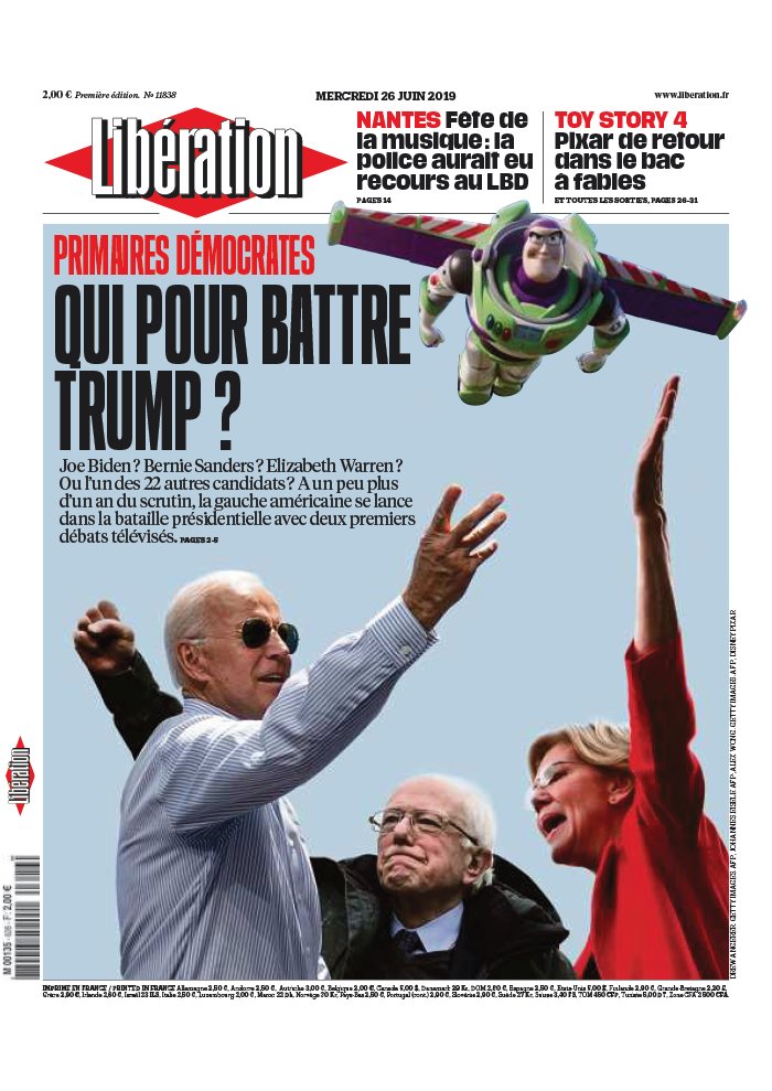 Libération 26 juin 2019 Libération N°11838 du 26 juin 2019 à télécharger sur iPad
