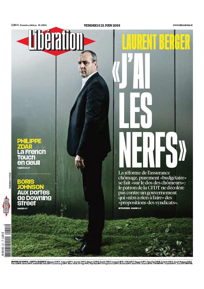 Libération 21 juin 2019 Libération N°11834 du 21 juin 2019 à télécharger sur iPad