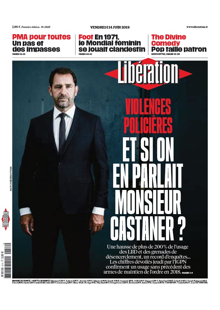 Libération 14 juin 2019 Libération N°11828 du 14 juin 2019 à télécharger sur iPad