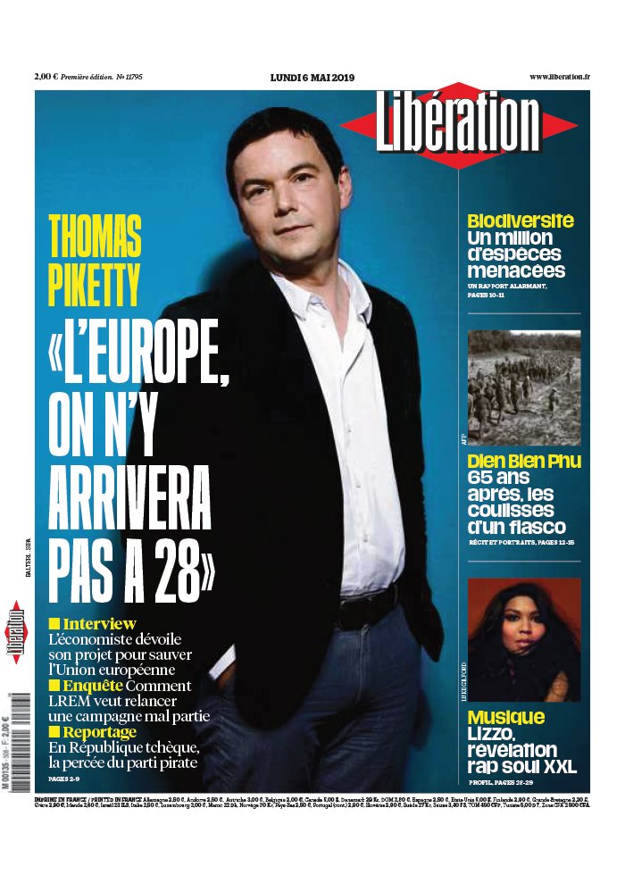 Libération 06 mai 2019 Libération N°11796 du 06 mai 2019 à télécharger sur iPad