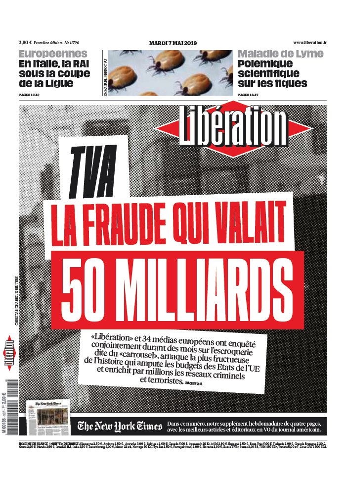 Libération 07 mai 2019 Libération N°11797 du 07 mai 2019 à télécharger sur iPad